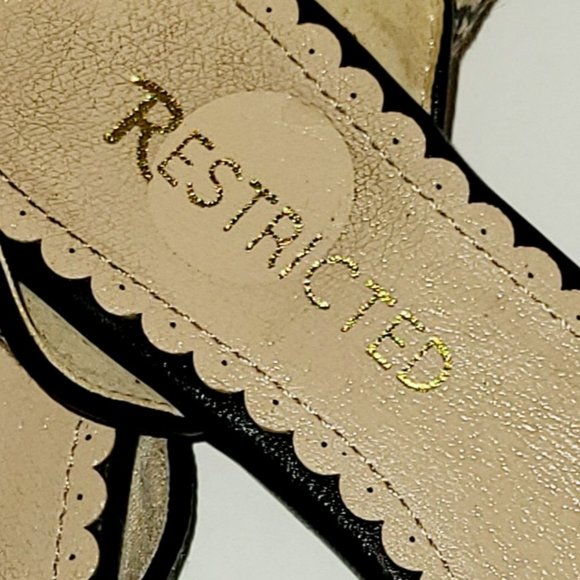 RESTRICTED Ladies Slip On Mule Open Side Pointed Toe Ballet Flat Sz 6 - Picture 9 of 12